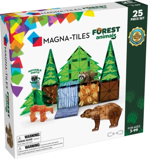 MAGNA-TILES set de construcción magnético de animales del bosque (25 piezas)