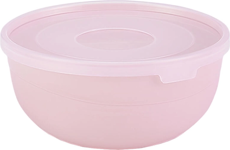 Bol de sopa de plástico con tapa 14,5 cm, mezcla de colores
