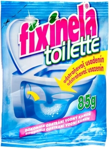 Fixinela Toilette – polvo para eliminar la cal del WC, 85 g