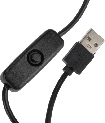 Alimentación USB con cable práctico