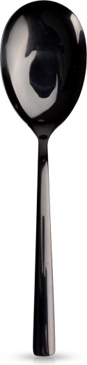 Cuchara de ensalada negra de acero inoxidable BLACK 25 cm Orion