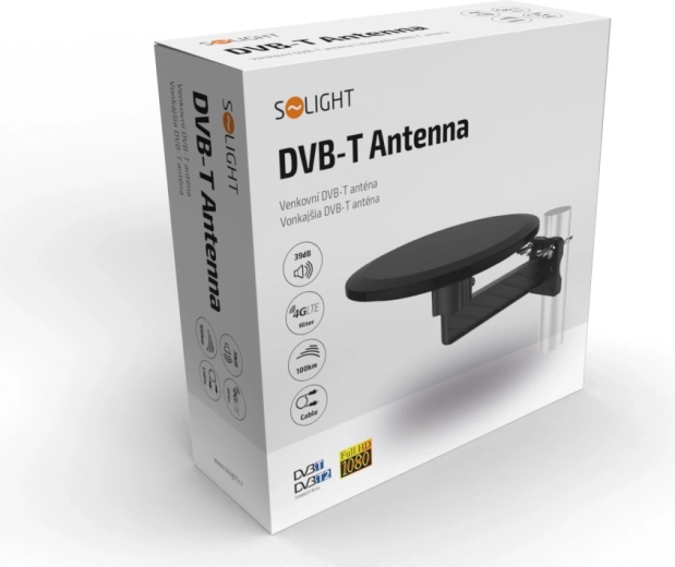 Potente ganancia de hasta 49 dB para una recepción estable