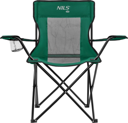 Silla de camping plegable NILS Camp verde-negra