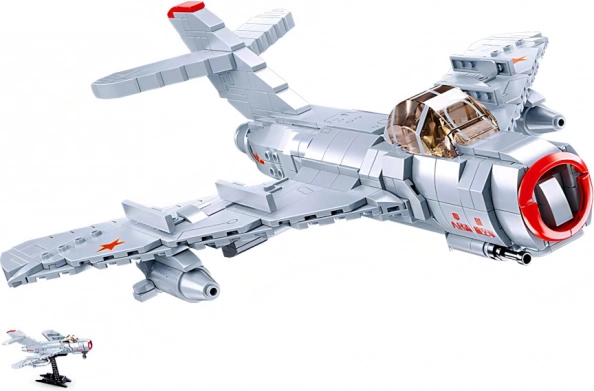Sluban Kit de construcción Avión de combate a reacción MiG-15