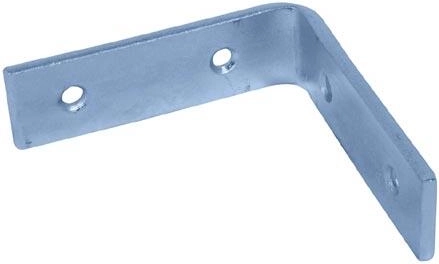 Escuadra de alas iguales 40 × 100 × 100 mm, galvanizada, paquete de 4 uds.