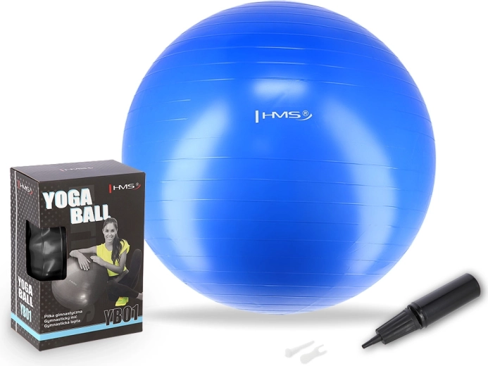 Balón de gimnasia 55 cm azul HMS