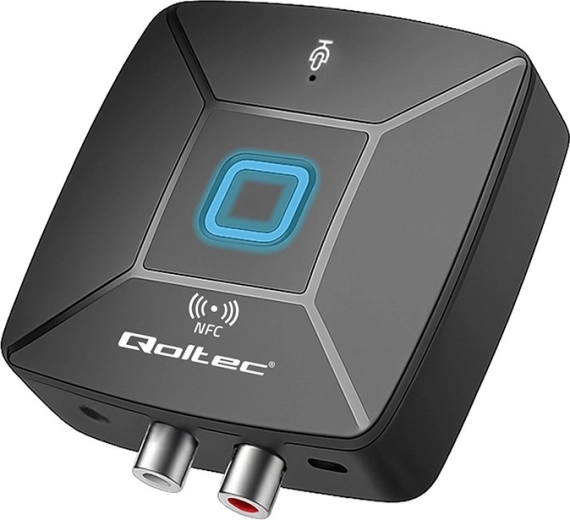 Transmisor y receptor de audio inalámbrico Bluetooth 6.0 con NFC, RCA y jack de 3,5 mm, con micrófono