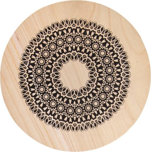 Salvamanteles de madera para ollas Mandala 20 cm