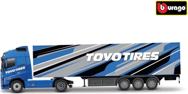 Bburago Volvo FH16 Globetrotter 750 XXL con remolque Toyo Tires 1:43