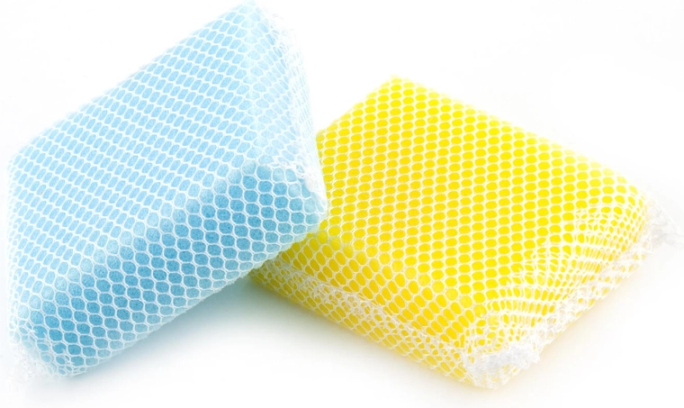 Esponjas para lavar platos con malla fina, 2 uds