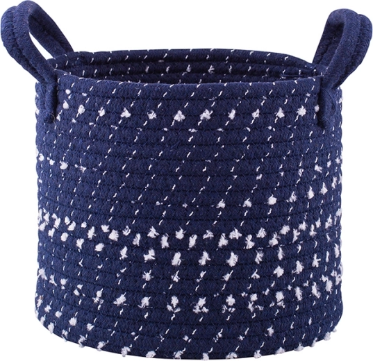Cesta de almacenamiento trenzada cuadrada 22 × 22 × 18 cm color granate