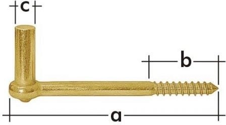 Soporte de espiga 10 × 106 mm de acero galvanizado