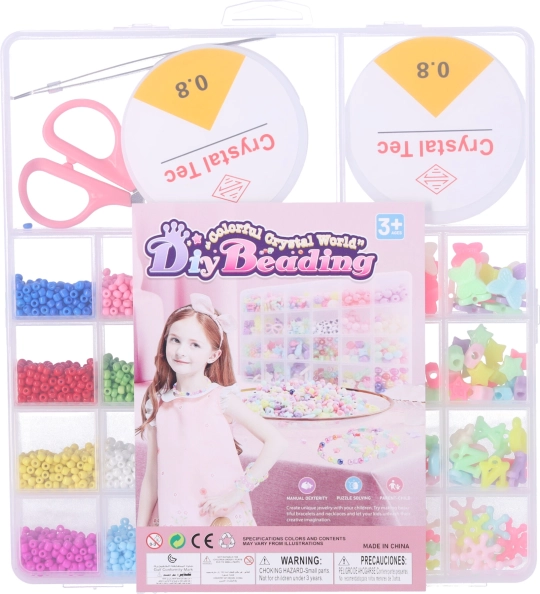 Set creativo para hacer pulseras con cuentas y dijes