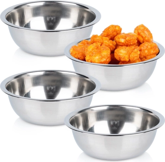 Juego de cuencos de acero inoxidable 250 ml, 4 uds.