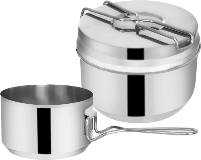 Fiambrera turística de acero inoxidable de 3 piezas 1,5 l + 900 ml