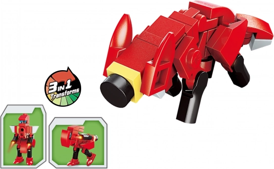 Set de construcción Qman zorro 3 en 1