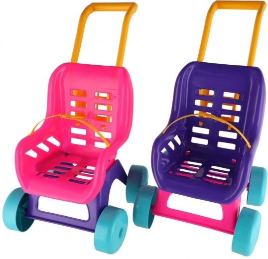 Teddies cochecito para muñecas Buggy Sport rosa‑morado