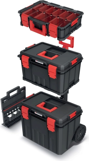 Juego de maletines para herramientas y organizador Modular Solution Kistenberg, negro
