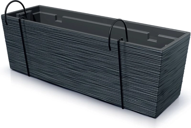 Jardinera de plástico FURU CASE 58 cm – antracita