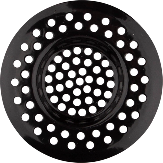 Colador de acero inoxidable para fregadero, lacado en negro, 8 cm
