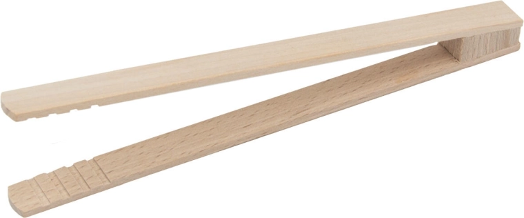 Pinzas de cocina de madera planas 21,5 cm