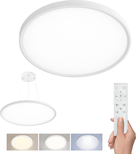 Solight luminaria de techo LED Estela White UGR con mando a distancia 40 W 4300 lm 50 cm