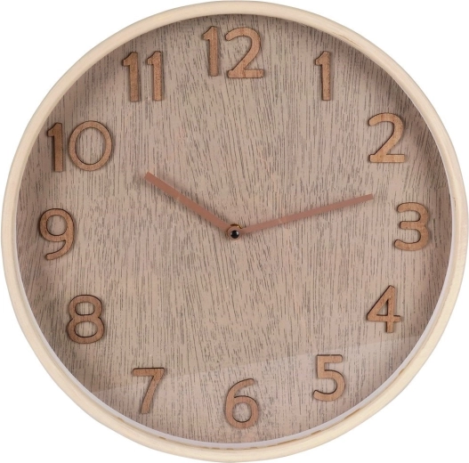Reloj de pared beige 38 cm