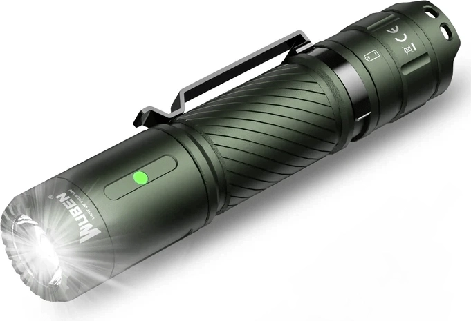 Linterna de bolsillo Wuben C3 Army Green 1200 lm, verde
