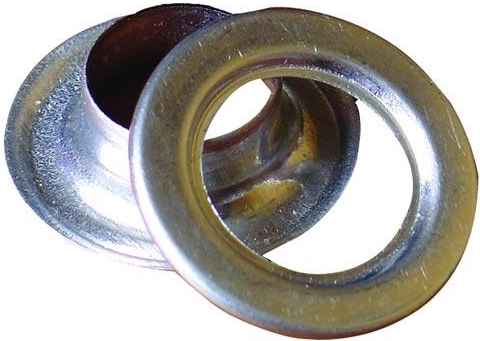 Ojales de aluminio para lonas de PE, 10 mm (10 uds.)