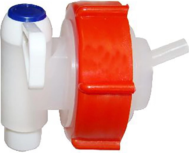 Tapón con grifo de vaciado para bidones de 15–25 l y barriles SDH de 40–50 l, plástico