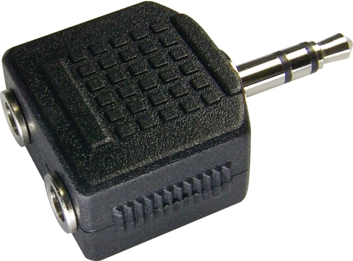 Adaptador estéreo Sencor de jack de 3,5 mm a 2 tomas de 3,5 mm