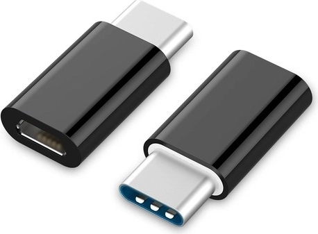 Adaptador USB-C a microUSB (H) negro