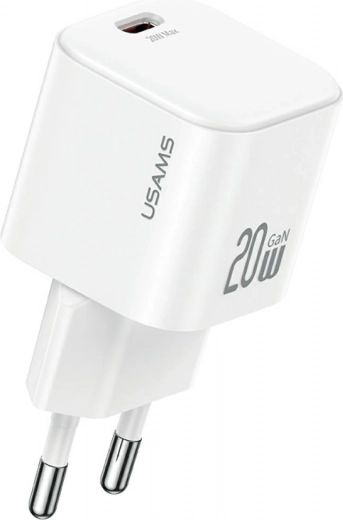 Cargador de red 20 W con USB‑C + cable USB‑C, blanco