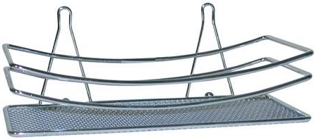 Estante de baño cromado 25 × 11 × 5,5 cm