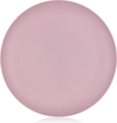 plato llano de plástico 23,5 cm rosa CULINARIA