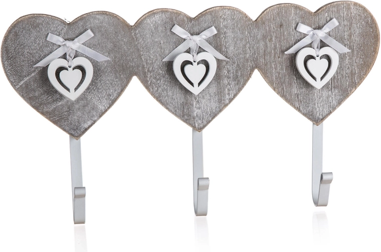 Perchero con 3 ganchos HEART