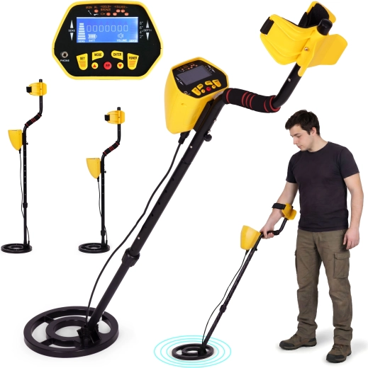 Detector de metales con pantalla LCD, 3 modos y función Pinpoint