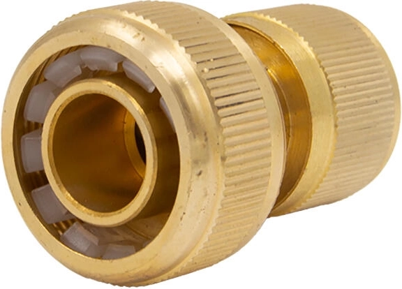 Conector rápido 3/4" con aquastop de latón AQUA