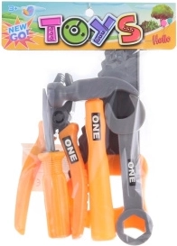 Set infantil de herramientas de plástico en bolsa