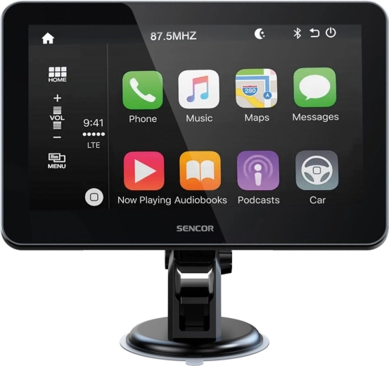 Sencor SCT M750BWT pantalla para coche con Apple CarPlay y Android Auto inalámbricos y cámara de marcha atrás