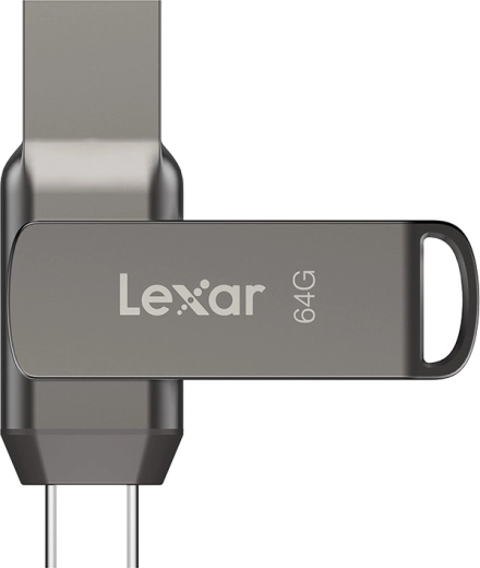 Unidad flash Lexar JumpDrive D400 Dual USB‑C y USB‑A 64 GB (USB 3.1)