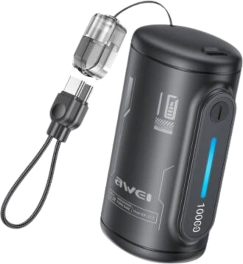 Powerbank Awei WP-117 10 000 mAh 22,5 W, 2× USB-C - 1 pieza