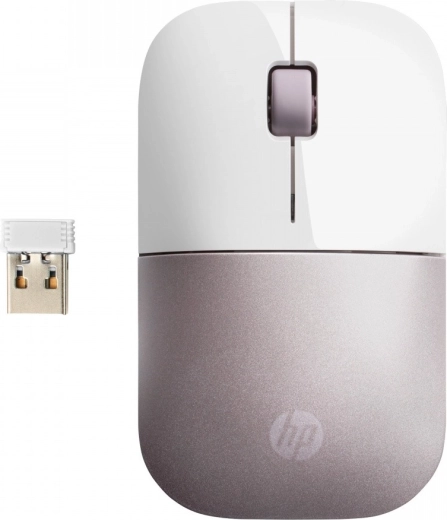 Ratón inalámbrico HP Z3700 blanco/rosa