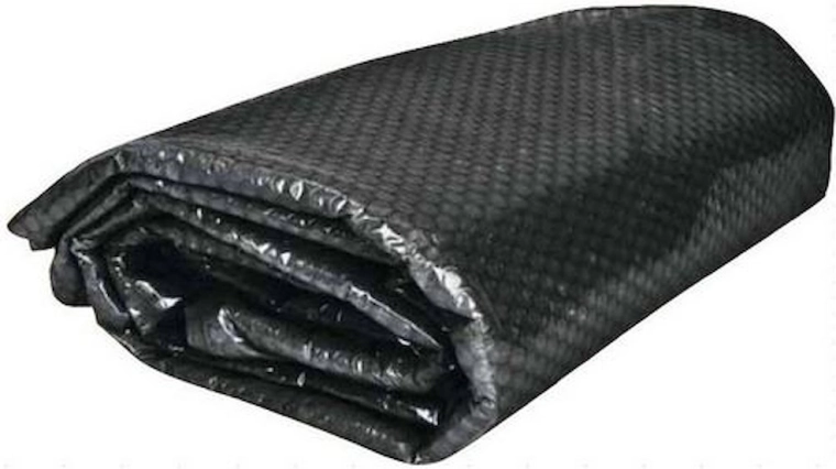 Cubierta solar negra para piscinas con diámetro de lámina de agua de 3,6 m
