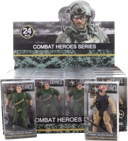 Figura de soldado con arma 9 cm