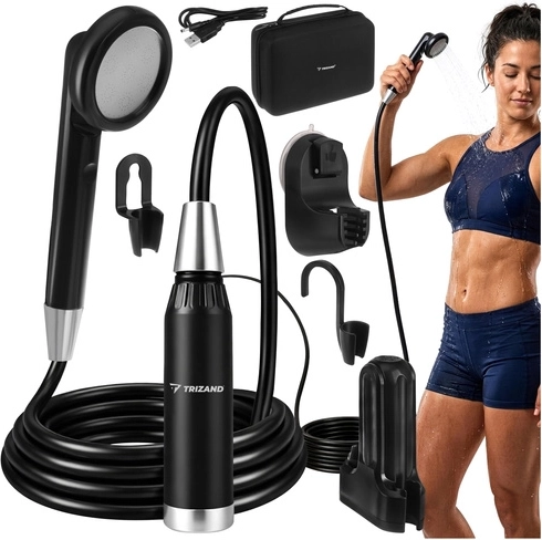 Ducha de camping portátil TRIZAND con bomba y carga USB
