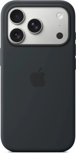 Funda de silicona con MagSafe para iPhone 17 Pro – negra