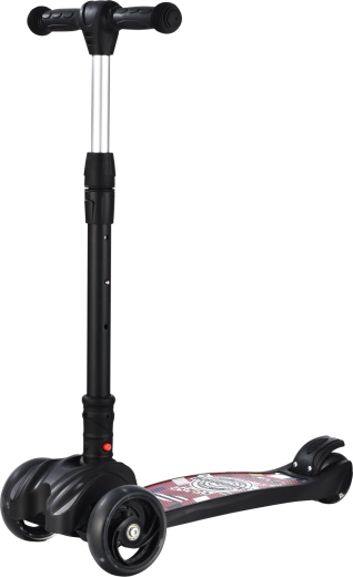 Patinete infantil de tres ruedas con luces Sparkys negro