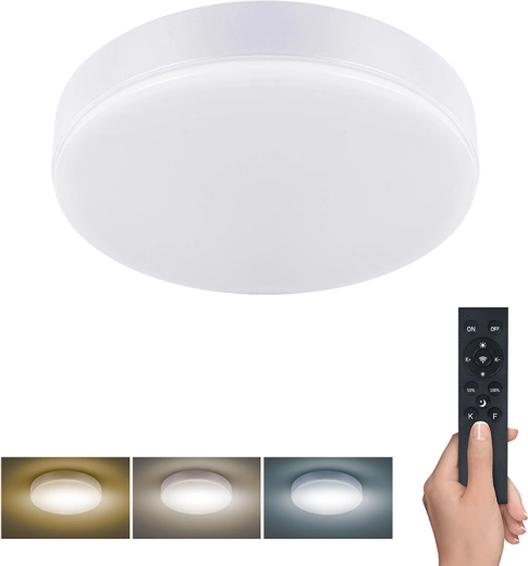 Lámpara LED Solight Lecce con mando a distancia 36 W 30 cm blanca
