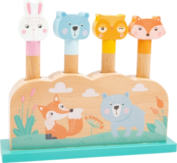 Juego de lanzamiento de madera con animales small foot